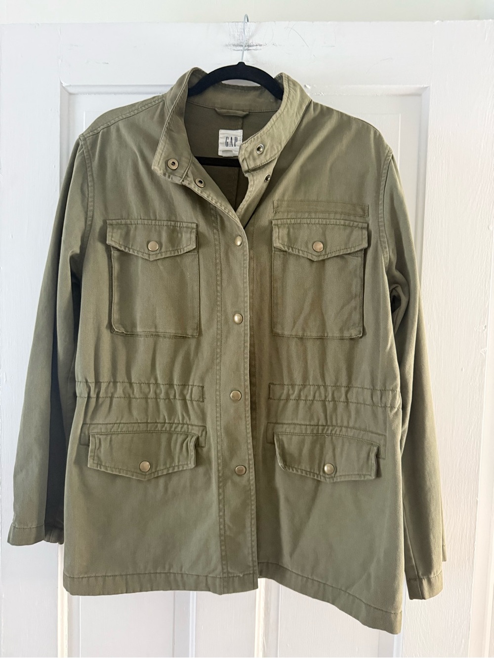 GAP Olive Utility Field Jacket with Snap Pockets